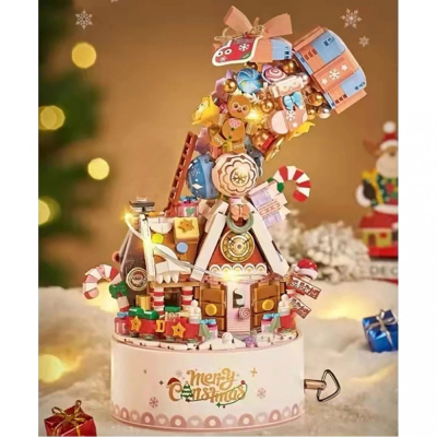 Конструктор LOZ mini Різдвяна музична шкатулка (1957)