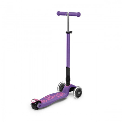 Самокат Micro Maxi Deluxe Foldable LED фіолетовий (MMD100)