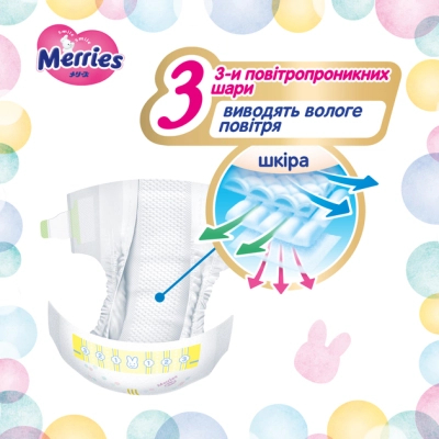 Підгузки Merries Ultra Jumbo L 9-14 кг 60 шт (4901301423269)