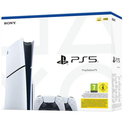 Ігрова консоль Sony Playstation 5 Slim (2 геймпада Dualsense) Blu-Ray (1000042053)