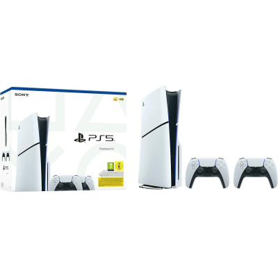 Ігрова консоль Sony Playstation 5 Slim (2 геймпада Dualsense) Blu-Ray (1000042053)