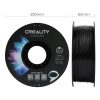 Пластик для 3D-принтера Creality PETG 1.75мм, black, 1кг (3301030035)