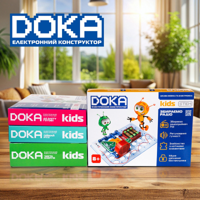Конструктор DOKA електронний Збираємо радіо (D70703)