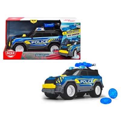 Спецтехніка Dickie Toys Поліція з функц. стрільби дисками, зі звук. та світл. ефект., 30 см (3306022)