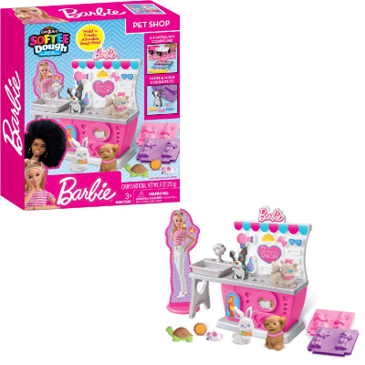 U1013701_big Набір для творчості Cra-Z-Art Barbie Тісто для ліплення , Зоомагазин з формами, набір 10од (34041CRA)