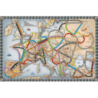Настільна гра Lord of Boards Квиток на поїзд: Європа (Ticket to ride: Europe) (укр.) (DOW7202UK)