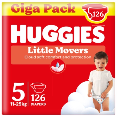 Підгузки Huggies Little Movers 5 (11-25 кг) M-pack, 126 шт (5029053583419)