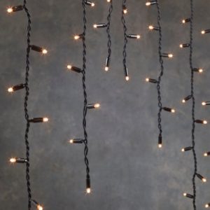 Гірлянда Luca Lighting з'єднувальна Бахрома чорна 3х0.4 м теплий білий (8711473283587)