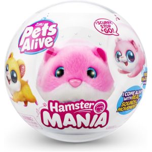 Інтерактивна іграшка Pets & Robo Alive S1 - Кумедний хом'ячок (рожевий) (9543-2)