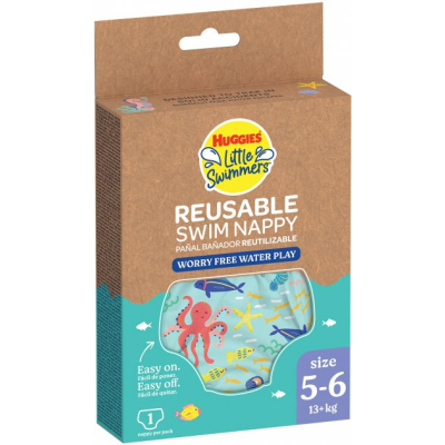 Підгузки Huggies Little Swimmers Розмір 5-6 багаторазові для плавання 1 шт (5029053583068)