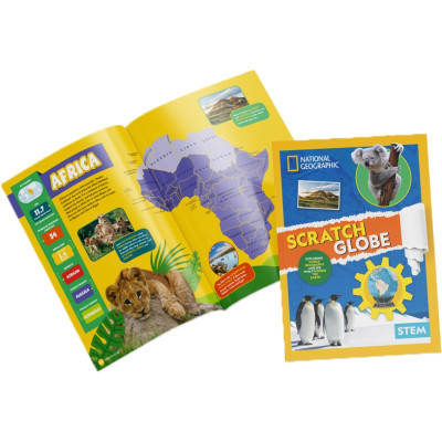 Пазл Cubic Fun Тривимірна головоломка-конструктор Stem Скретч глобус (DS1082h)