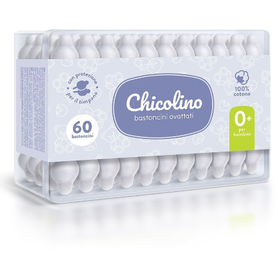 U0891056_big Ватні палички Chicolino з обмежувачем, 60 шт (4823098407485)