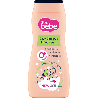 Дитячий шампунь Teo bebe Алое 2 в 1 Для волосся та тіла 200 мл (3800024045318)