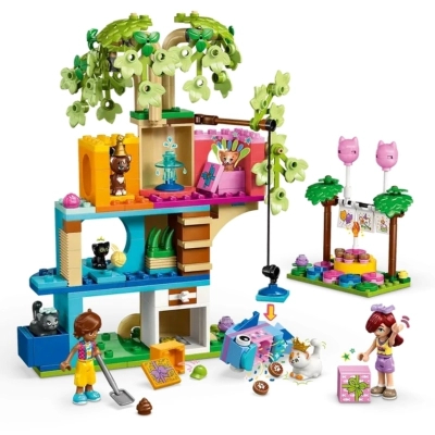 Конструктор LEGO Friends День народження кота та будинок на дереві (42666)