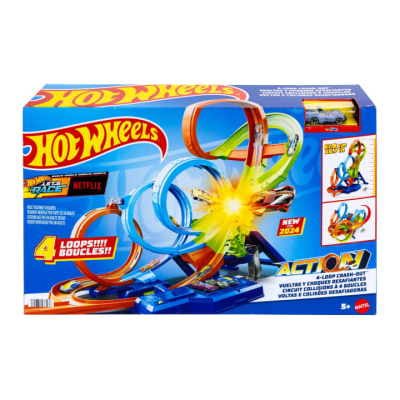 Автотрек Hot Wheels Шалені віражі та петлі (HXR70)