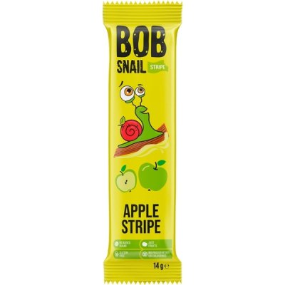 U0766651_big Цукерка Bob Snail Равлик Боб Яблоко страйп, 14 г (4820219344247)