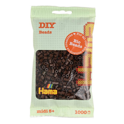 U0903218_big Набір для творчості Hama БІО темно-коричневихі намистини , 1000 шт термомозаїка (HM-190-012)