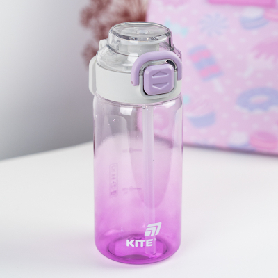 Поїльник-непроливайка Kite 600 мл, фіолетова (K25-1212-3)