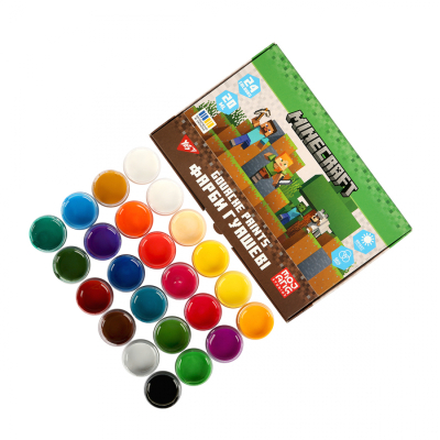 Гуашеві фарби Yes Minecraft 24 кольорів по 20 мл (230409)