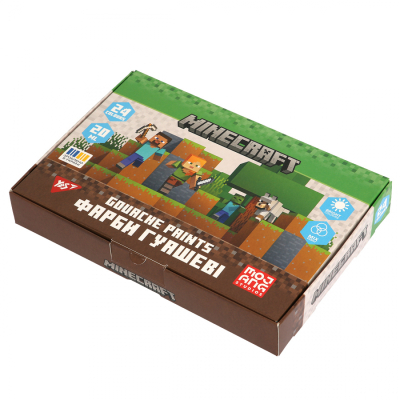 U1087615_big Гуашеві фарби Yes Minecraft 24 кольорів по 20 мл (230409)