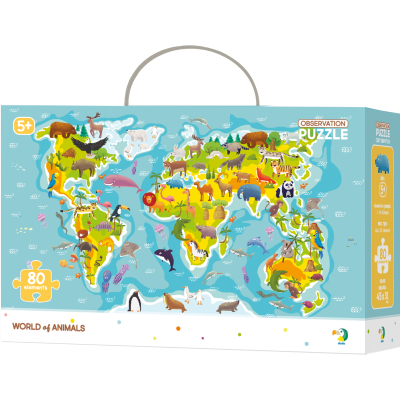 U0752872_big Пазл DoDo обсерваційний Мапа світу Тваринки (300133)