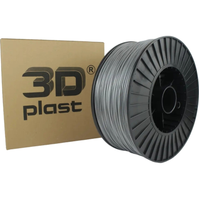 Пластик для 3D-принтера 3Dplast PETG 1.75мм, 3кг, gray metallic (3DPTG1753GRMT)
