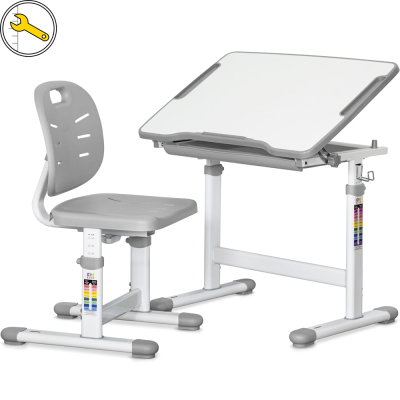 U1078759_big Парта зі стільцем Evo-kids Ergo Grey (Evo-05 Ergo G)
