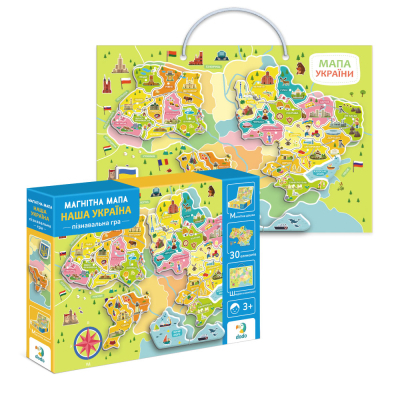 Навчальний набір DoDo Магнітна мапа України (200268)