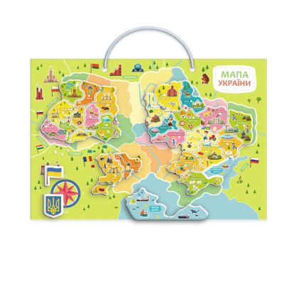 Навчальний набір DoDo Магнітна мапа України (200268)
