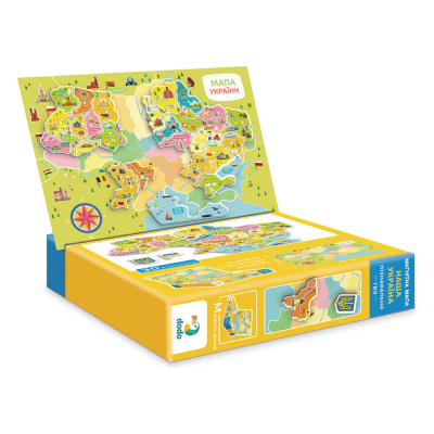 Навчальний набір DoDo Магнітна мапа України (200268)