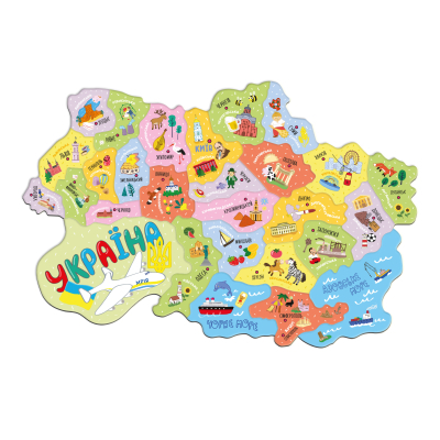 Навчальний набір DoDo Магнітна мапа України (200241)