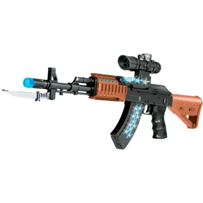 U0554532_big Іграшкова зброя ZIPP Toys Автомат світлозвуковою AK47, чорний (827B)