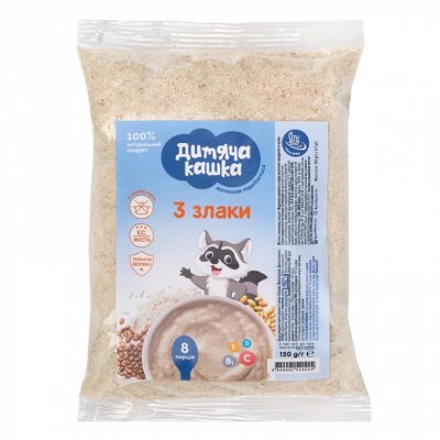U0630797_big Дитяча каша Дитяча кашка 3 злаки 150 г (4820001520224)