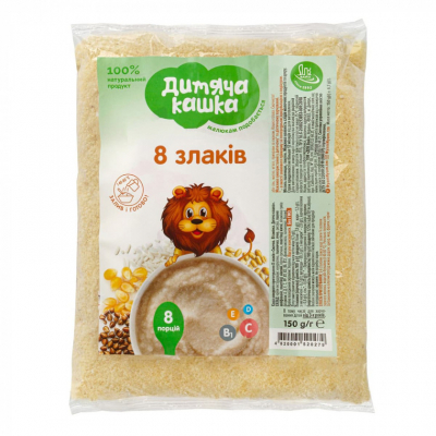 U0630799_big Дитяча каша Дитяча кашка 8 злаків 150 г (4820001520279)