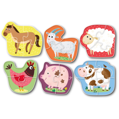 Пазл DoDo 2-3-4 елементи Домашні тварини (300152)