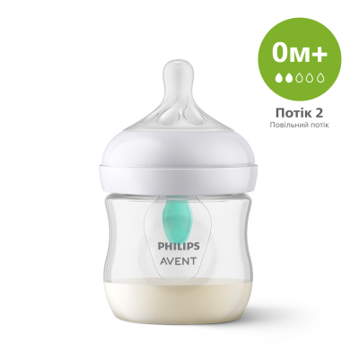 U0797160_big Пляшечка для годування Philips AVENT Natural Природний потік з клапаном 125 мл (SCY670/01)