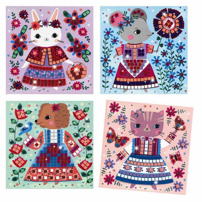 U0878603_big Набір для творчості Djeco Милі тваринки мозаїка (DJ09425)