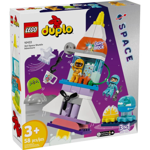 Конструктор LEGO DUPLO Town Пригоди на космічному шатлі 3-в-1 58 деталей (10422) Конструктор LEGO DUPLO Town Пригоди на космічному шатлі 3-в-1 58 деталей (10422)