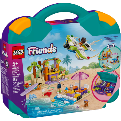 U1004003_big Конструктор LEGO Friends Творча валіза для подорожей і відпочинку на пляжі (42672)