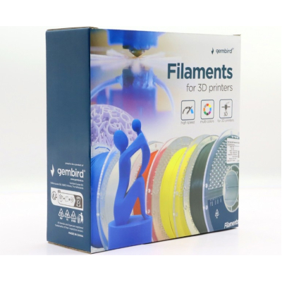 Пластик для 3D-принтера Gembird ABS High Speed 1.75 мм, black (3DP-ABS1.75HY-01-BK)