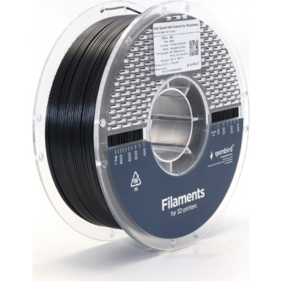 U1033611_big Пластик для 3D-принтера Gembird ABS High Speed 1.75 мм, black (3DP-ABS1.75HY-01-BK)