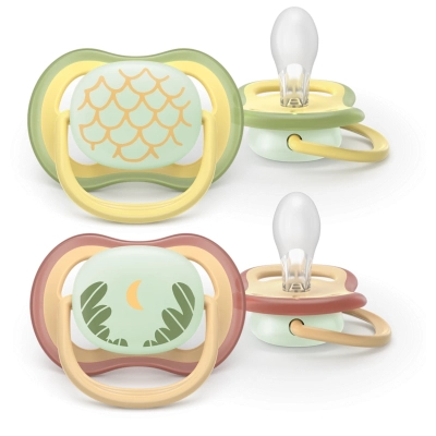 U1105053_big Пустушка Philips AVENT Ultra Air Нічна 0-6 місяців 2 шт (SCF376/27)