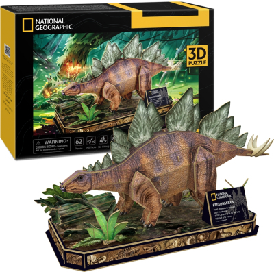 Пазл Cubic Fun 3D National Geographic Dino Стегозавр (DS1054h)