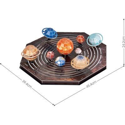 Пазл Cubic Fun Тривимірна головоломка-конструктор Stem Сонячна система (DS1087h)