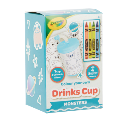 Набір для творчості Crayola Стаканчик-розмальовка Монстри З олівцями (15765-A)