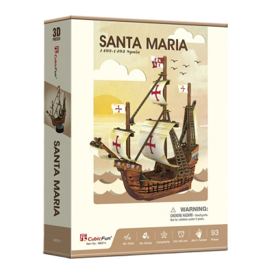 Пазл Cubic Fun Тривимірна головоломка-конструктор Санта Марія (T4031h)