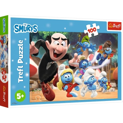 U1038596_big Пазл Trefl The Smurfs Уроки тата Смурфа 100 елементів (5900511164817)