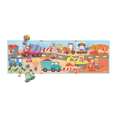 Розвиваюча іграшка Janod Магнітні історії Будівельний майданчик 30 елементів (J05454)