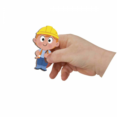 Розвиваюча іграшка Janod Магнітні історії Будівельний майданчик 30 елементів (J05454)