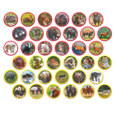 Навчальний набір DoDo Магнітний набір Монтесорі Тварини на континентах: Євразія (200285)